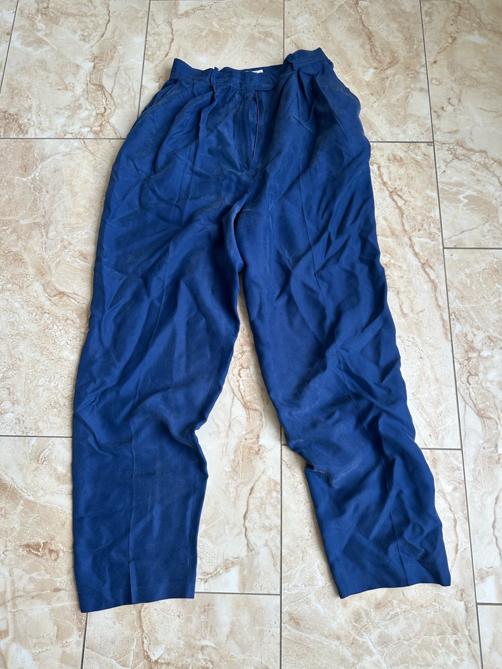 INC International Concepts Navy woman Pants silk pants